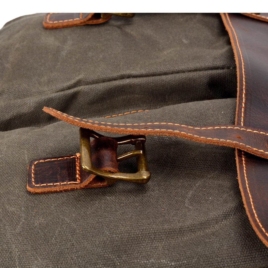 Vintage Lærred Skuldertaske | ANSEN