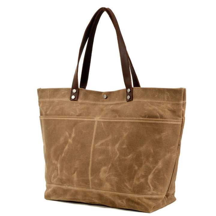 Vasket Lærred Tote Bag | BOVEC
