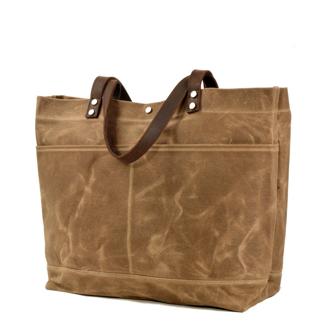 Vasket Lærred Tote Bag | BOVEC