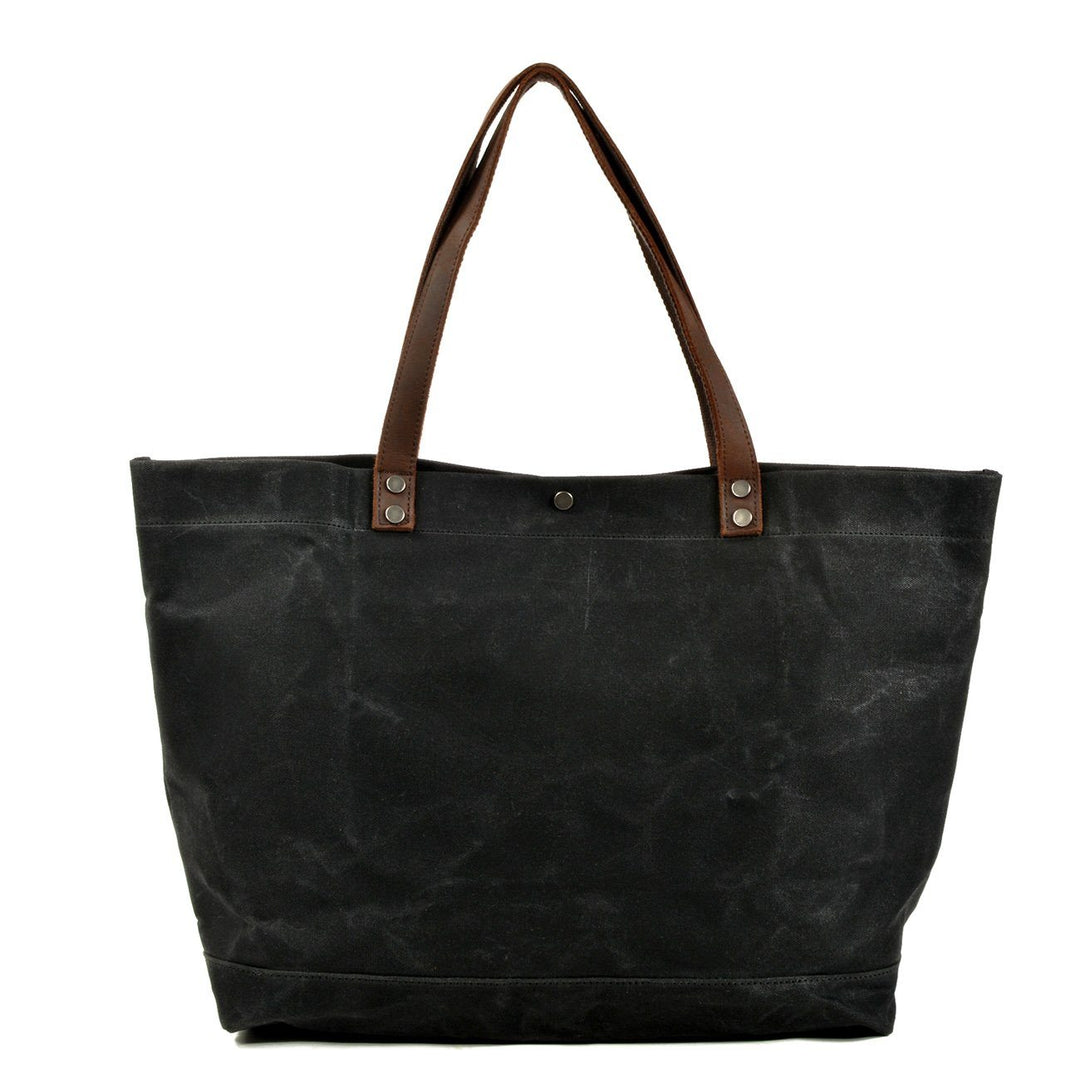 Vasket Lærred Tote Bag | BOVEC
