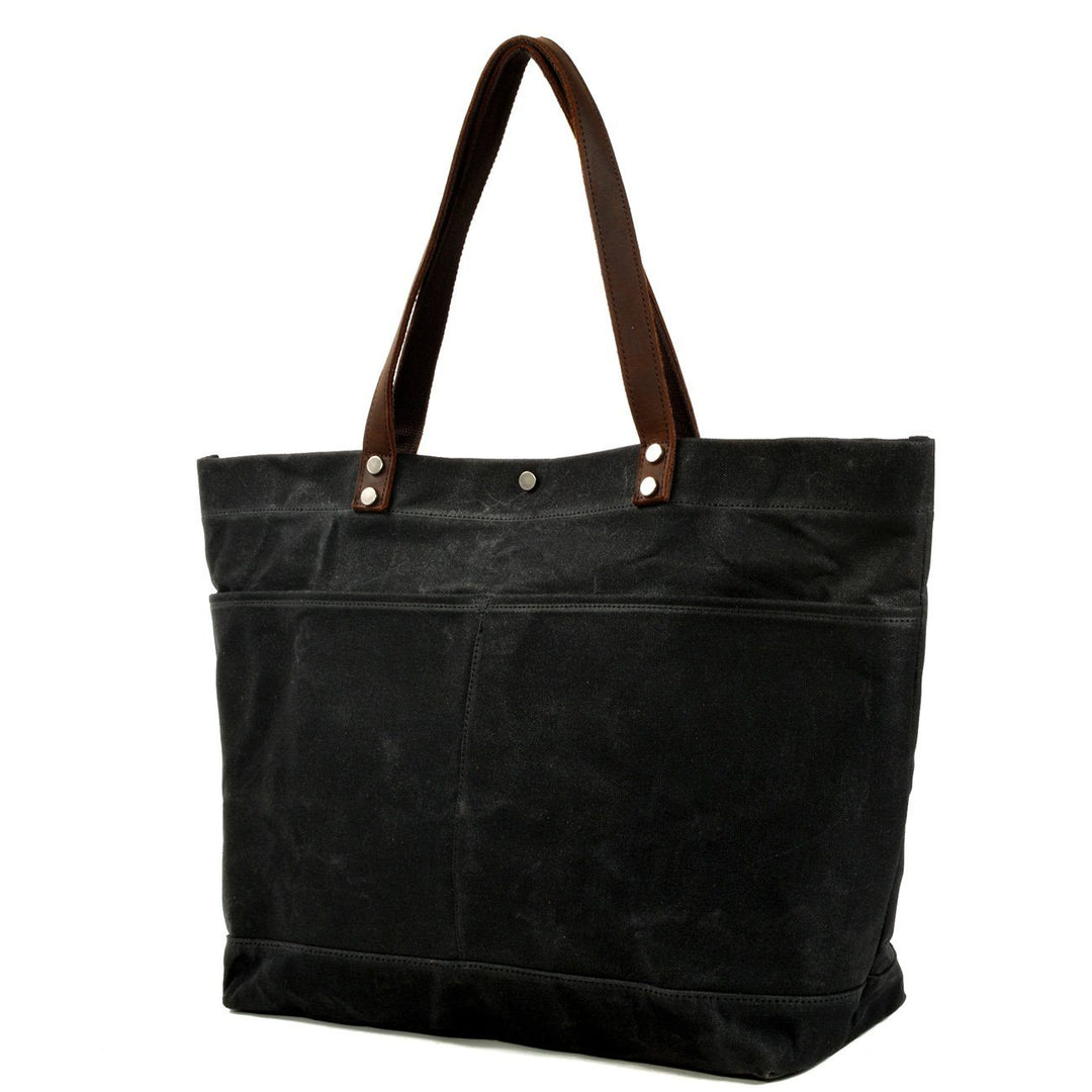 Vasket Lærred Tote Bag | BOVEC