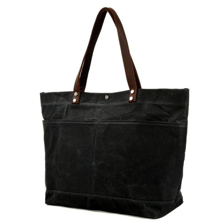 Vasket Lærred Tote Bag | BOVEC