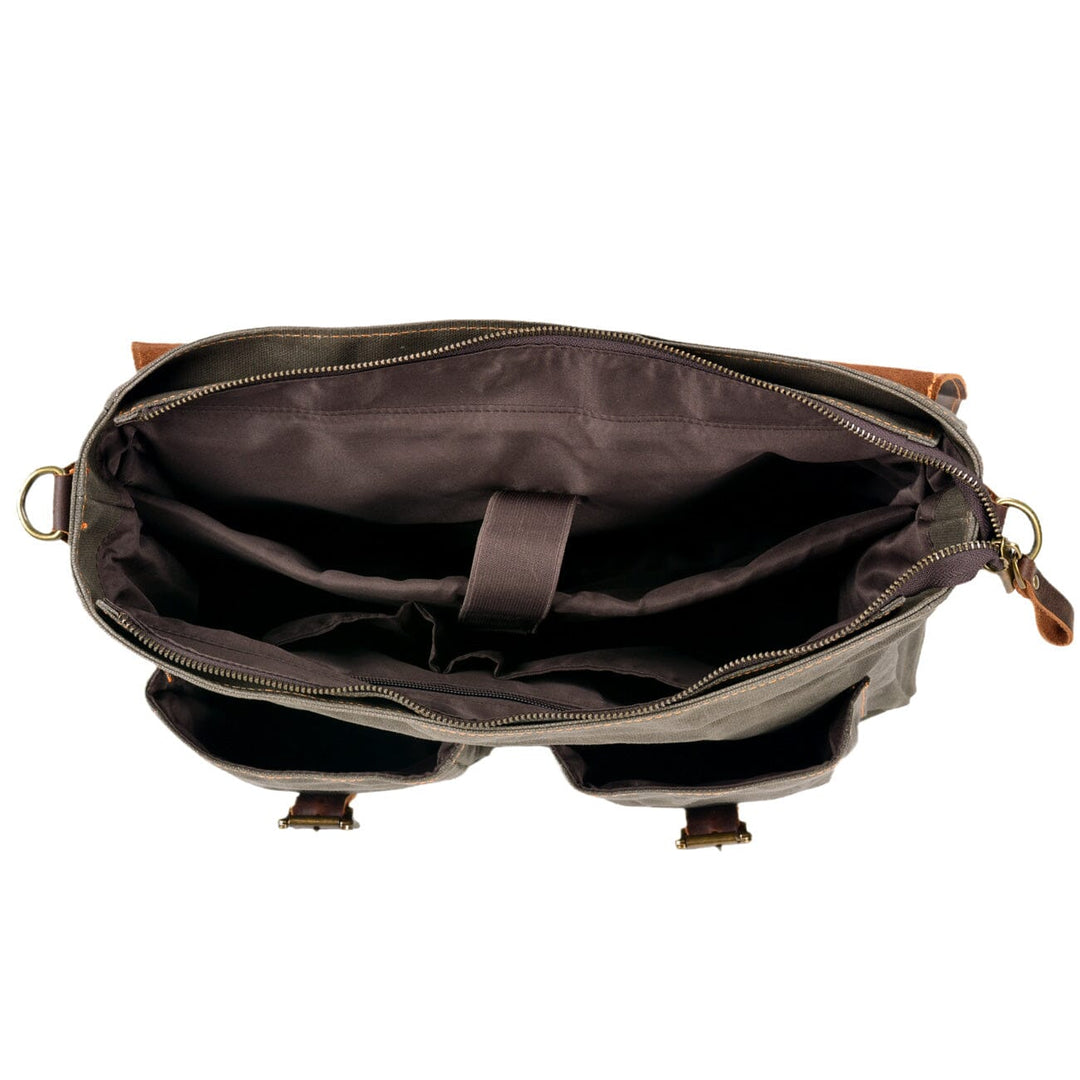 Vintage Lærred Skuldertaske | ANSEN