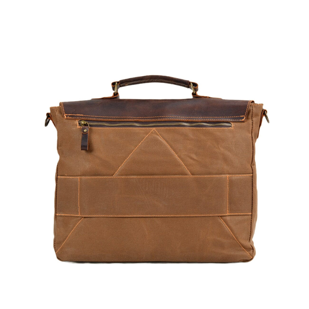 Vintage Lærred Skuldertaske | ANSEN