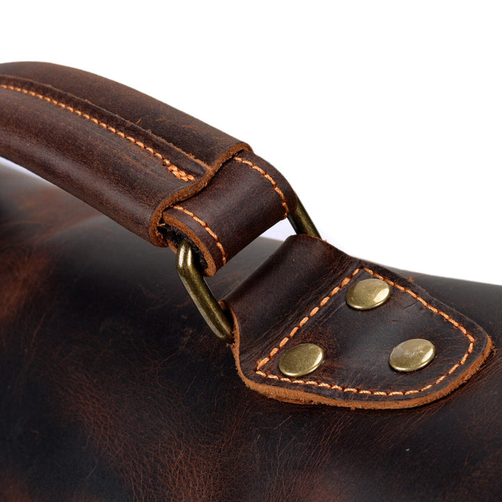 Vintage Lærred Skuldertaske | ANSEN