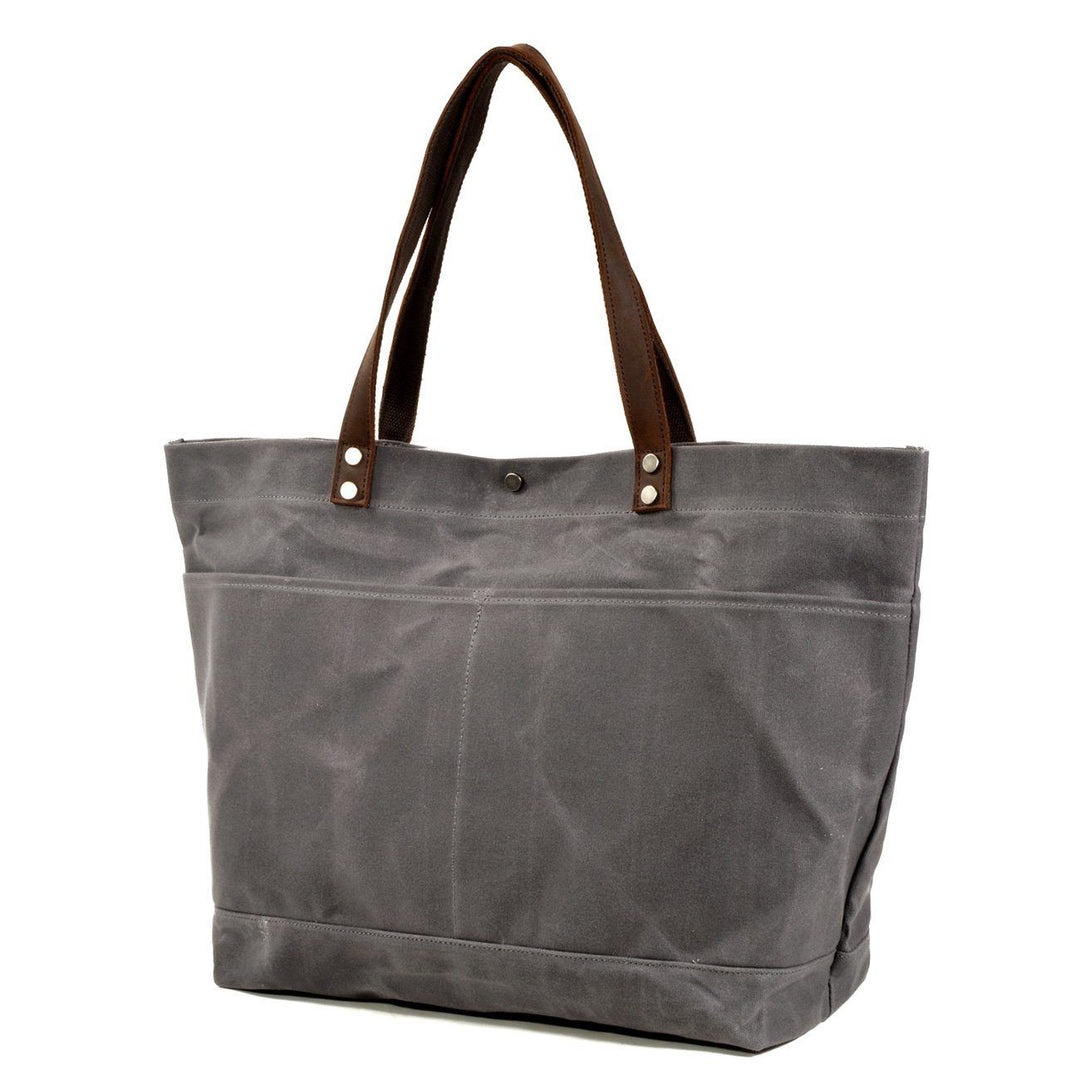 Vasket Lærred Tote Bag | BOVEC