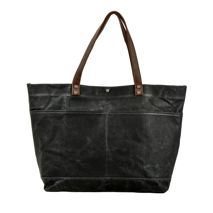Vasket Lærred Tote Bag | BOVEC