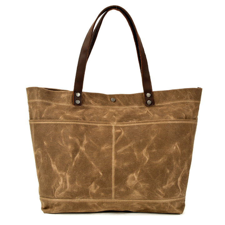 Vasket Lærred Tote Bag | BOVEC