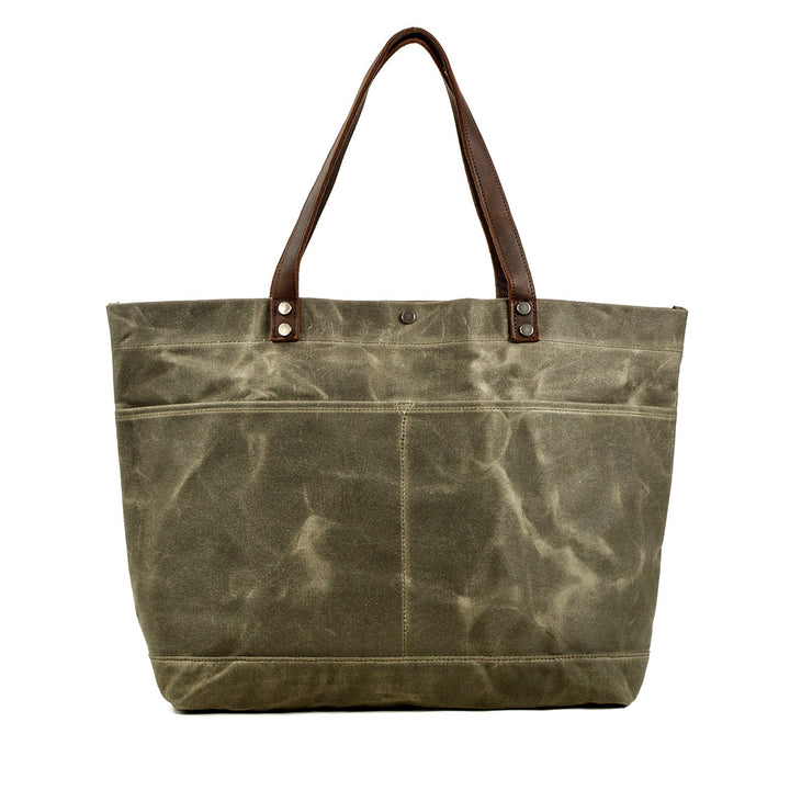 Vasket Lærred Tote Bag | BOVEC