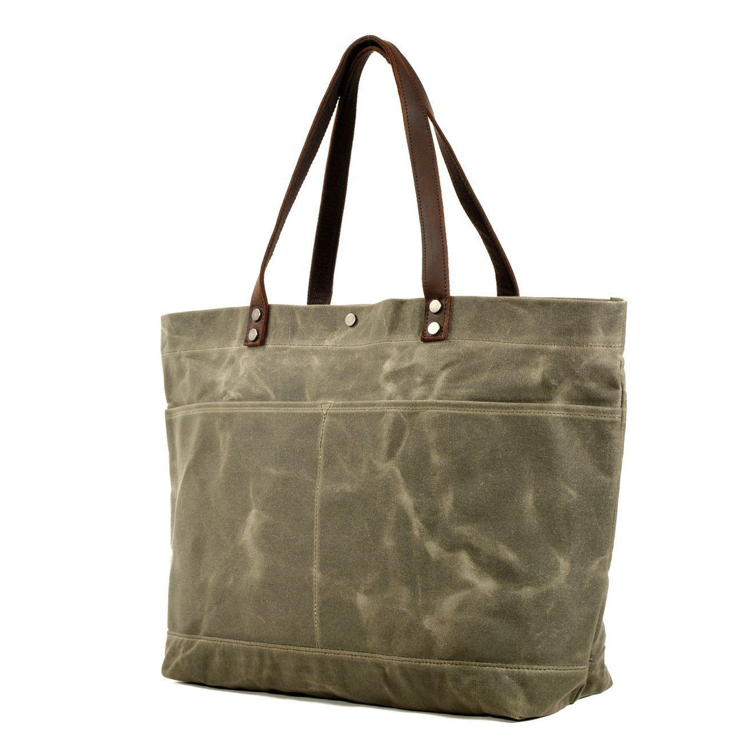 Vasket Lærred Tote Bag | BOVEC