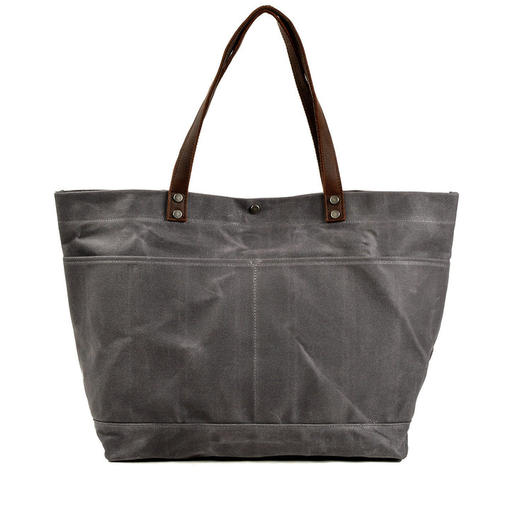 Vasket Lærred Tote Bag | BOVEC